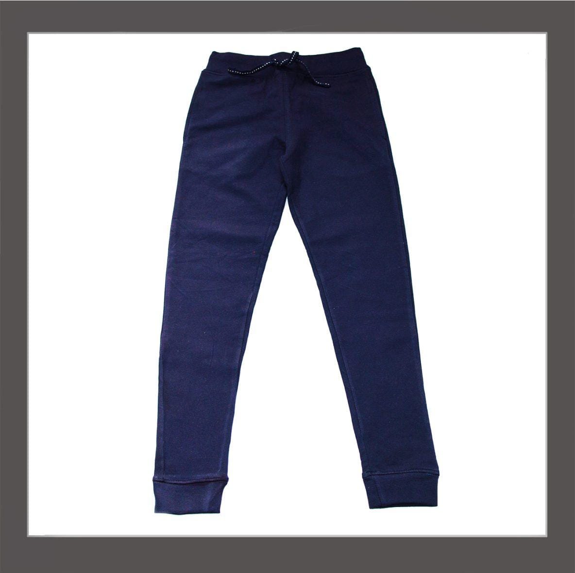 Plain Blue Fleece Trouser