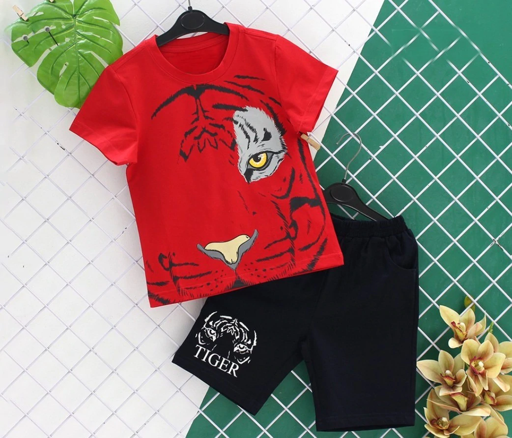 Tiger Graphics Red Summer Set.