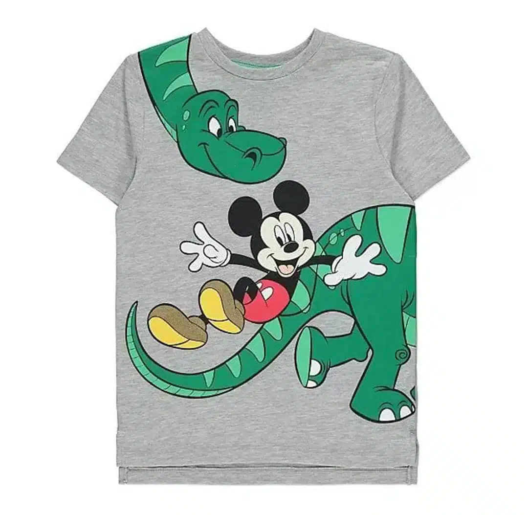 Mickey With Dino Summer Tee