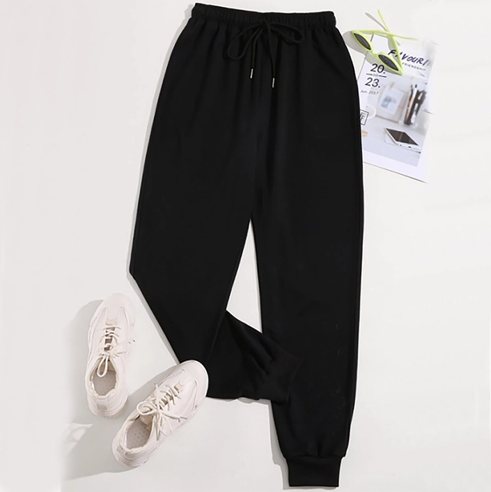 Black Basic Summer Trouser